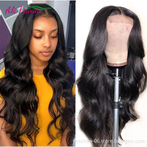 13x4 13*6 straight Lace Front Wig Natural color 100% Human Hair Wig Wave Wholesale Factory Price Raw Indian hair lace front wig